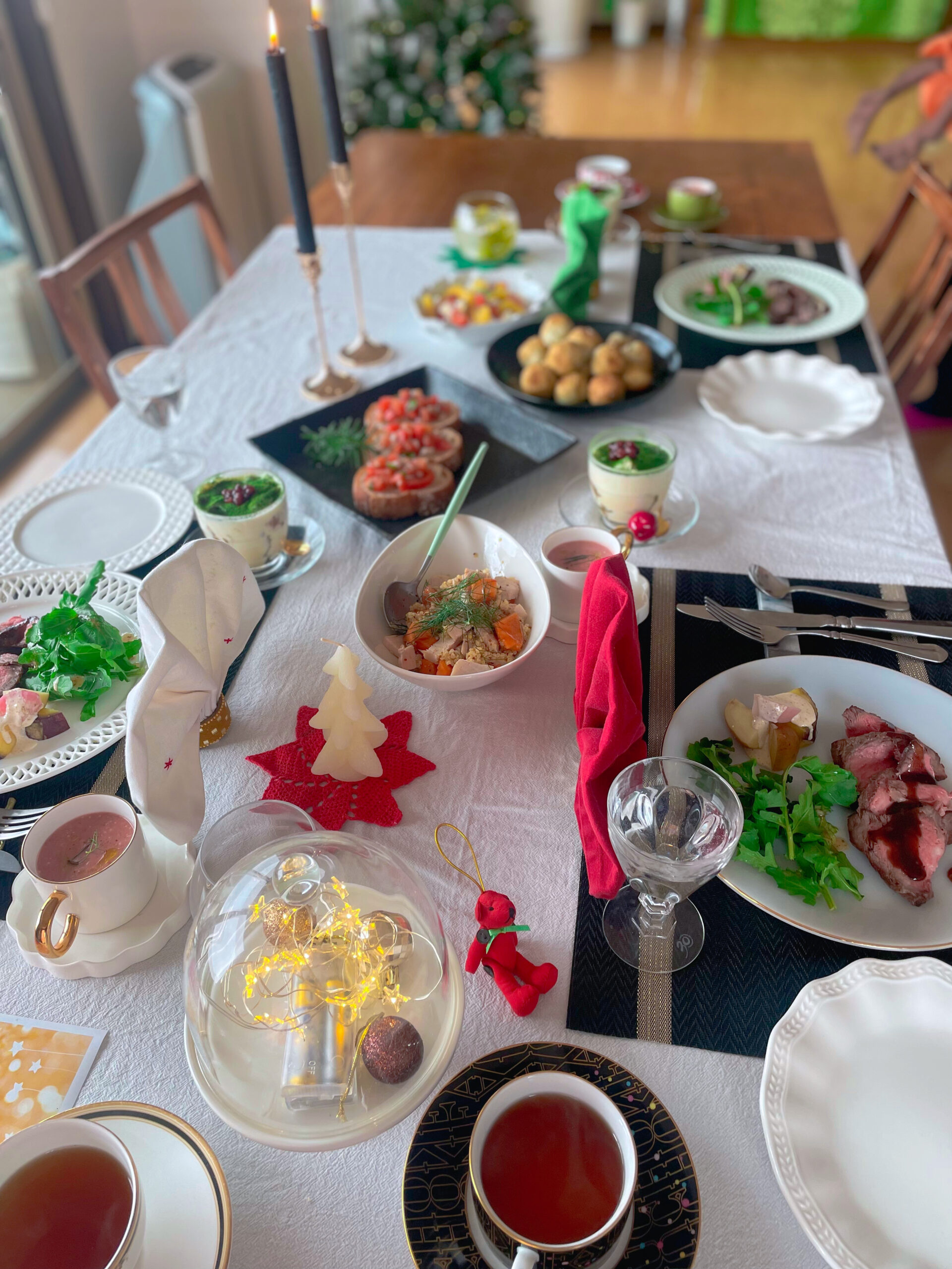 クリスマステーブルセッティングをイタリアン料理で | 広島自宅サロン ...